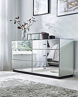 Broadway Mirrored Large Chest of Drawers