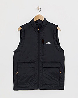 Snowdonia Black Showerproof Wadded Gilet