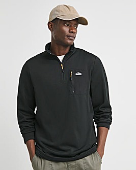 Snowdonia Overhead Black Grid Fleece