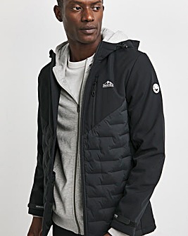 Snowdonia Black Soft Shell Hybrid Jacket