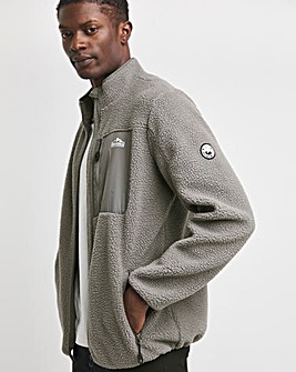 Snowdonia Grey Zip Through Fleece