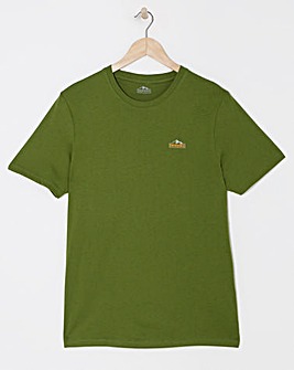 Snowdonia Logo Khaki T Shirt