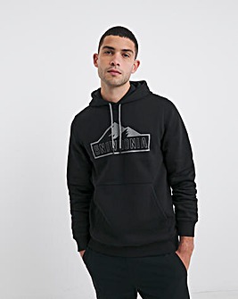 Snowdonia Black Overhead Graphic Hoodie