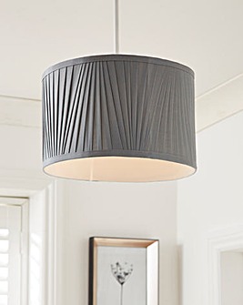 Grey Pleated Shade 30cm