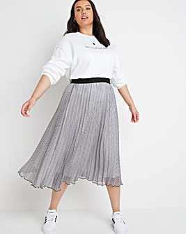 Gingham Pleated Skirt
