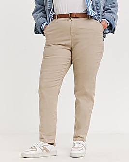 Stone Stretch Chino Trousers