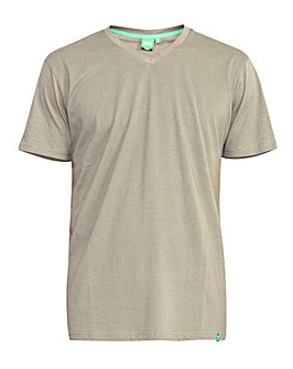 D555 Signature "V" Neck  Khaki Premium Weight T-Shirt