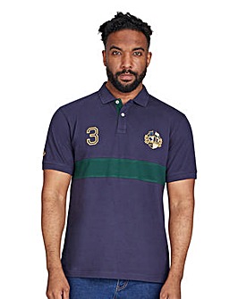 Raging Bull Cut & Sew Panel Pique Polo Navy