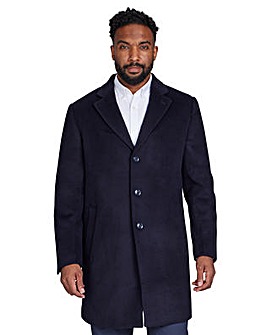 Raging Bull Wool Blend Coat Navy