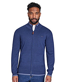 Raging Bull Zip Through Cardigan Navy