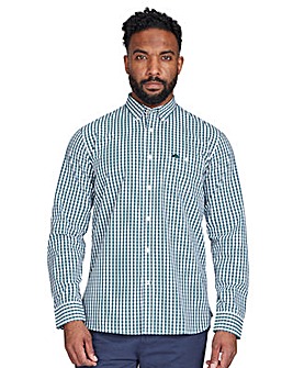 Raging Bull Long Sleeve Classic Gingham Shirt Forest