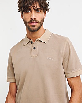 BOSS Classic Small Logo Light Brown Polo Shirt