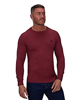 Raging Bull Classic Crew Neck Knit Berry