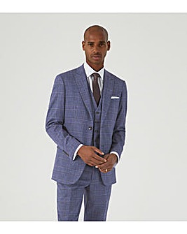 Skopes Irwin Suit Jacket Blue Check