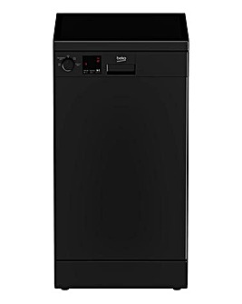 Beko DVS04020B Freestanding 10-place Slimline Dishwasher - Black