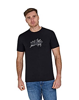 Raging Bull Slash Bull T-Shirt Black