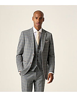 Skopes Dettori Suit Jacket Brown/Blue Check