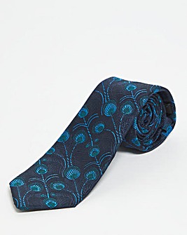 Peacock Design Tie