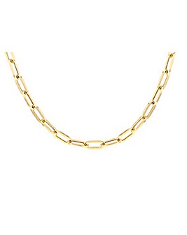 9 Carat Gold Paper Chain Necklace