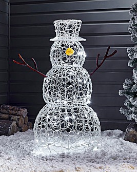 Outdoor Twinkling Snowman - 90cm
