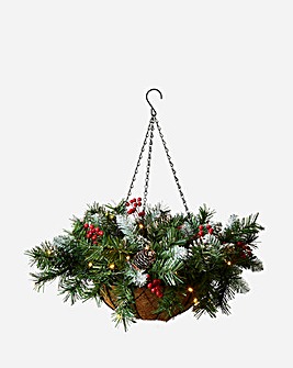 New Jersey Christmas Hanging Basket