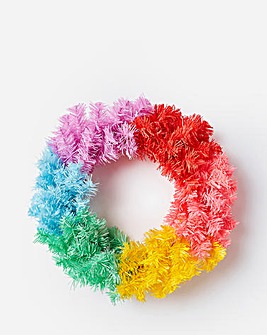 Ombre Rainbow Christmas 50cm Wreath