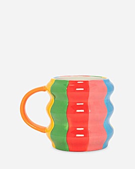 Ban.do Rainbow Stripe Ceramic Mug