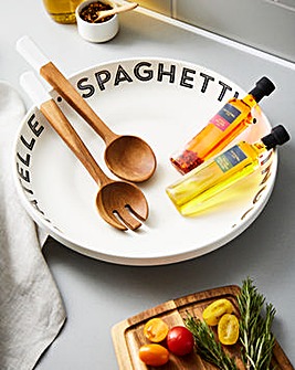 Pasta Dish, Servers & Oils Gift Set