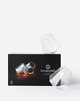Diamond Glass Set of Two
