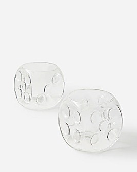 Dice Glass Set if Two