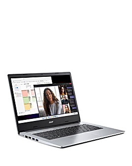 Acer Aspire 1 A114-33 Intel Celeron 4GB 64GB 14in HD Windows 11 Laptop - Silver