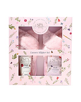 The Kind Edit Co. Spa Botanique Slipper Set