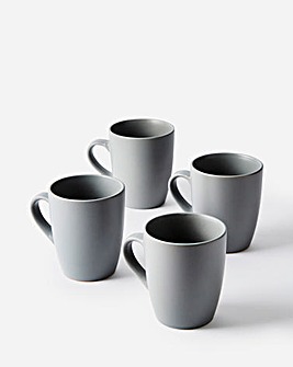 Buxton Set of 4 Mugs Grey
