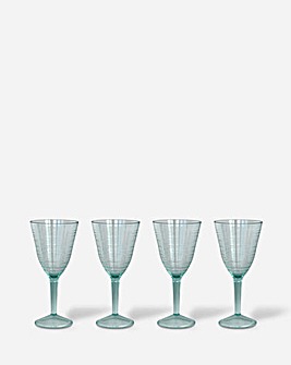 Navigate Recycled Set of 4 Wine Glass