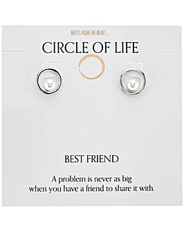 Notes from the Heart Circle of Life Best Friend Earrings