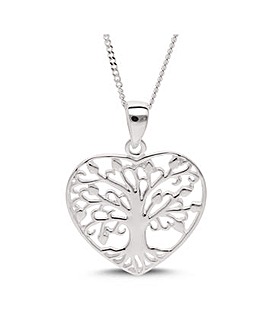 Silver Family Tree Pendant