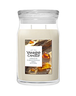 Yankee Candle Signature Large Amber and Sandalwood