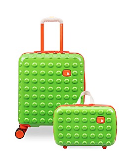 IT Luggage Bobble-Bloc Kids 2pc Suitcase Set