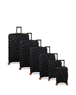 IT Luggage Convertible 6pc Suitcase Set with Removable Wheels