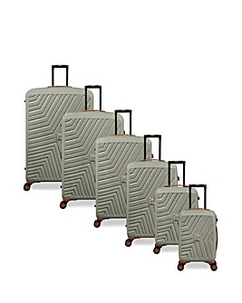 IT Luggage Convertible 6pc Suitcase Set with Removable Wheels