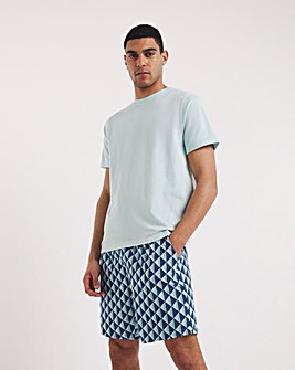 Jersey Tee and Woven Shorts Geo Pyjama