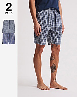 2 Pack Check Woven PJ Shorts