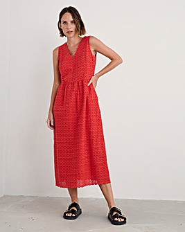 Seasalt Cornwall Meadow Saffron Broderie Dress