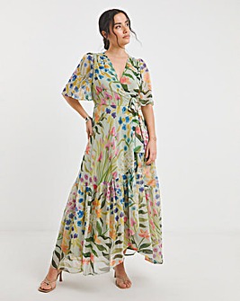 Hope & Ivyn Bonnie Wrap Maxi Dress