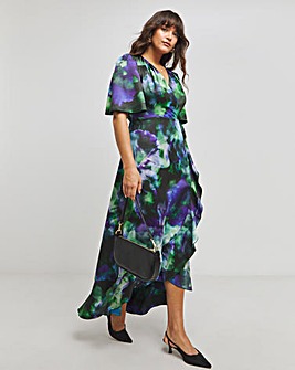 Flounce London Wrap Maxi Dress