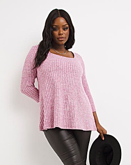 Pink Cosy Soft Touch Square Neck Top