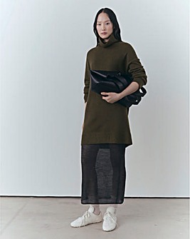 Mango Taldote Roll Neck Dress