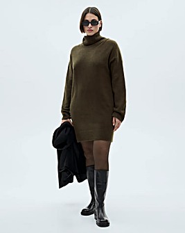 Mango Taldote Roll Neck Dress