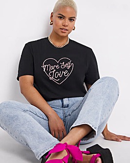 More Self Love Embroidered Tee