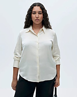 Mango Ideale Cream Shirt